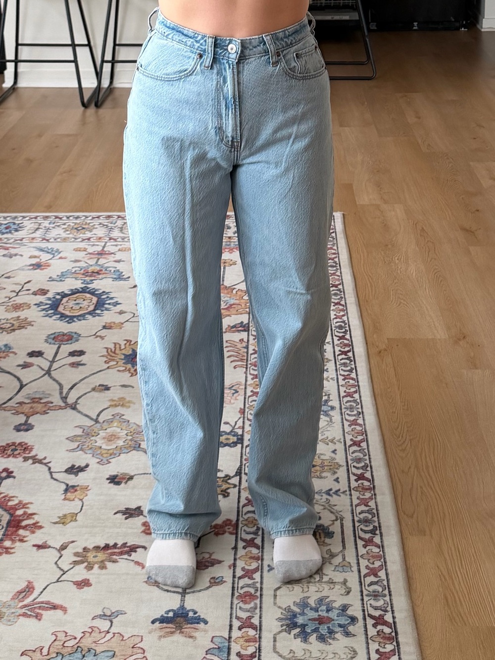 Abercrombie & Fitch Light Blue Taper Jeans